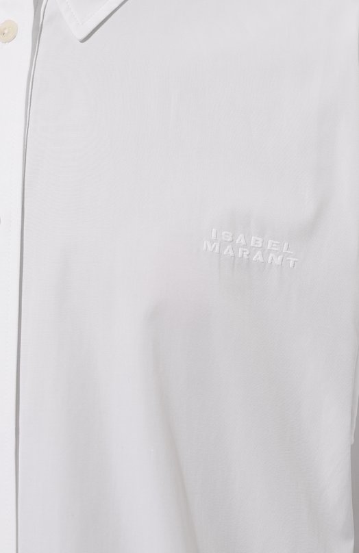 Хлопковая рубашка Isabel Marant 24ACH0177FAB1I01I Белый  24ACH0177FAB1I01I Фото 5