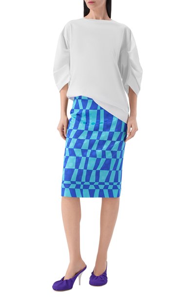 Женская хлопковая футболка DRIES VAN NOTEN, арт. 011107/3603