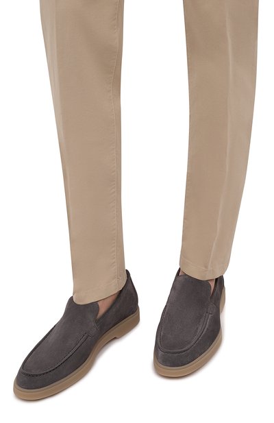 Замшевые лоферы SANTONI, арт. MGYG17995SARSVL0G64, фото 3