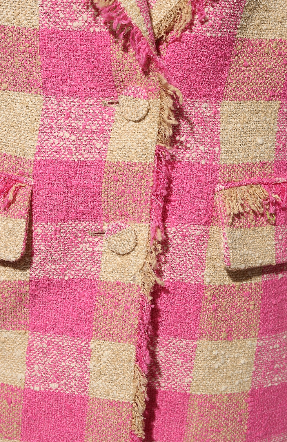 Хлопковый жакет MSGM розового цвета по цене 83750 руб., арт. 3242MDG106 227300, фото 5 Хлопковый жакет MSGM, арт. 3242MDG106 227300, фото 5