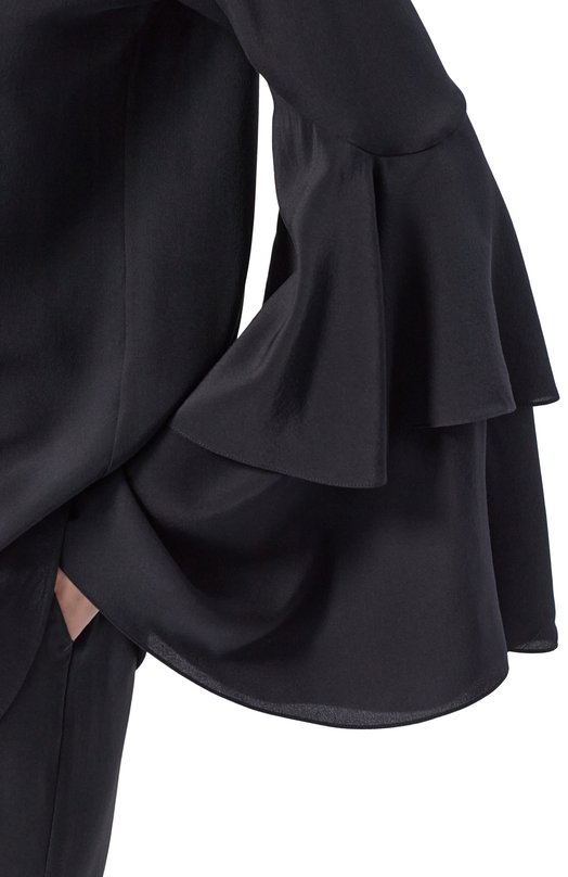 Шелковая блузка MVST M26.2PW.B008/F090 CREP0N Чёрный  M26.2PW.B008/F090 CREP0N Фото 5