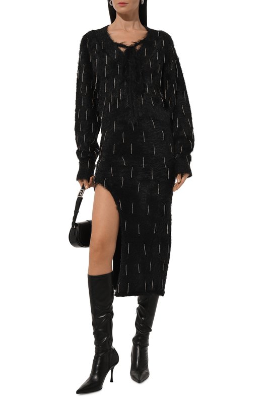 Кардиган David Koma PF24DKKN02T Чёрный  PF24DKKN02T Фото 2