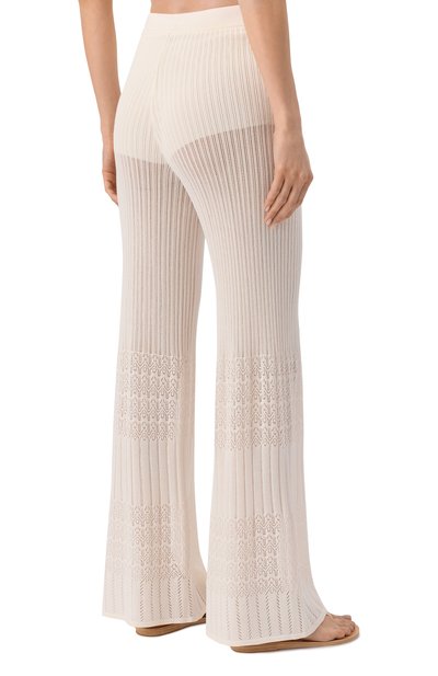 Брюки из вискозы BOSS ORANGE кремового цвета по цене 21550 руб., арт. 50535496, фото 4 Брюки из вискозы BOSS ORANGE, арт. 50535496, фото 4