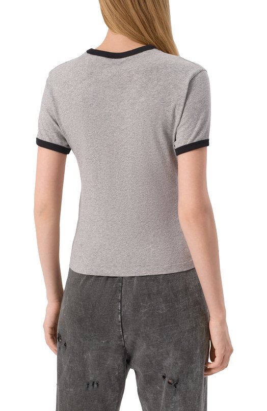 Хлопковая футболка The Kooples FTSC30021K Серый  FTSC30021K Фото 4