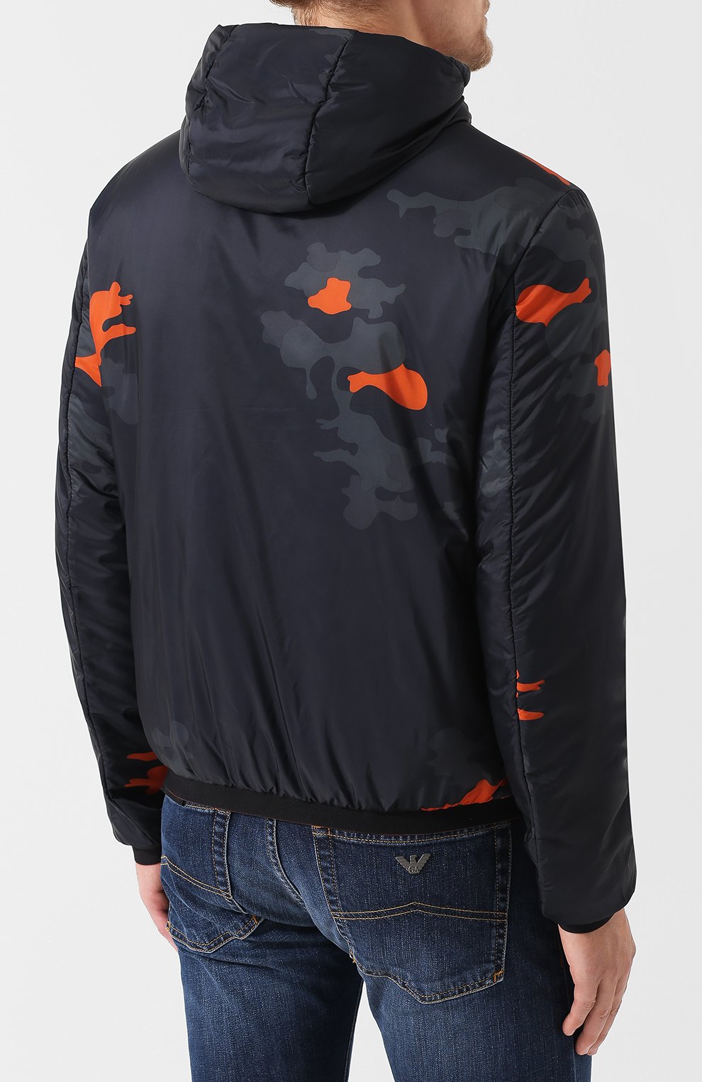 Двусторонний бомбер на молнии с капюшоном EMPORIO ARMANI, арт. 6Z1B97/1NUNZ, фото 4