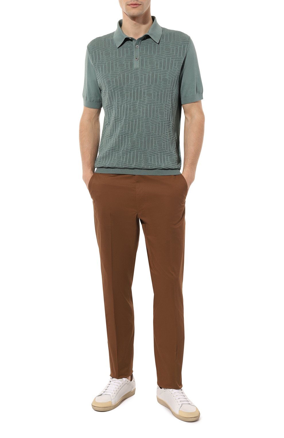 Поло из шелка и хлопка STEFANO RICCI, арт. K818062P13/F23289, фото 2