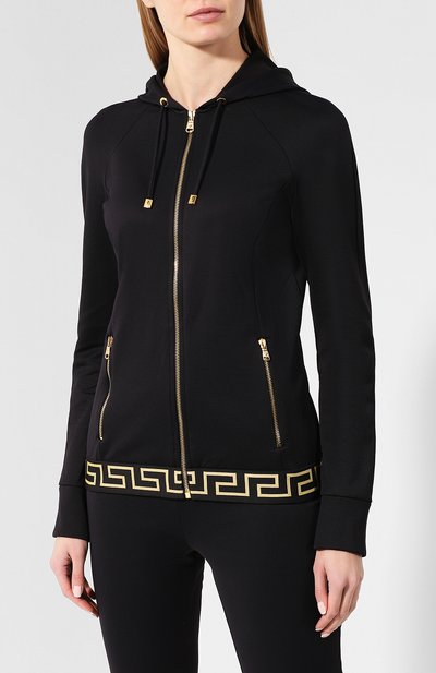 Толстовка VERSACE черного цвета по цене 67650 руб., арт. AGD01037/AC00233, фото 3 Толстовка VERSACE, арт. AGD01037/AC00233, фото 3