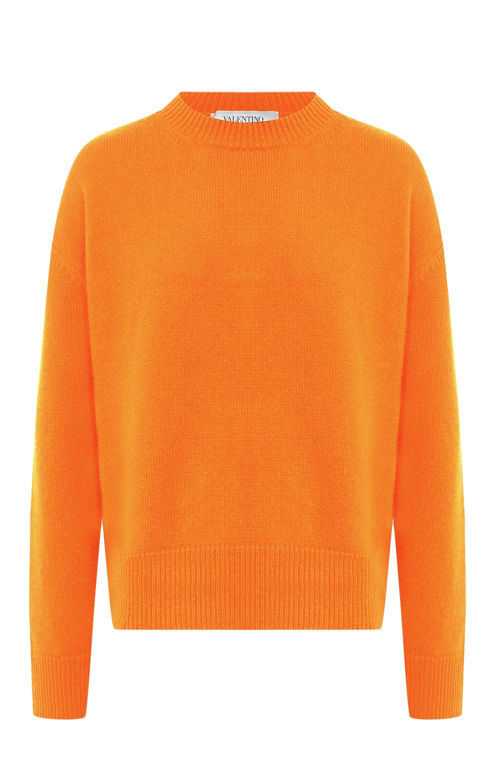 Кашемировый свитер VALENTINO оранжевого цвета по цене 151500 руб., арт. UB3KCB395MJ, фото 1 Кашемировый свитер VALENTINO, арт. UB3KCB395MJ, фото 1