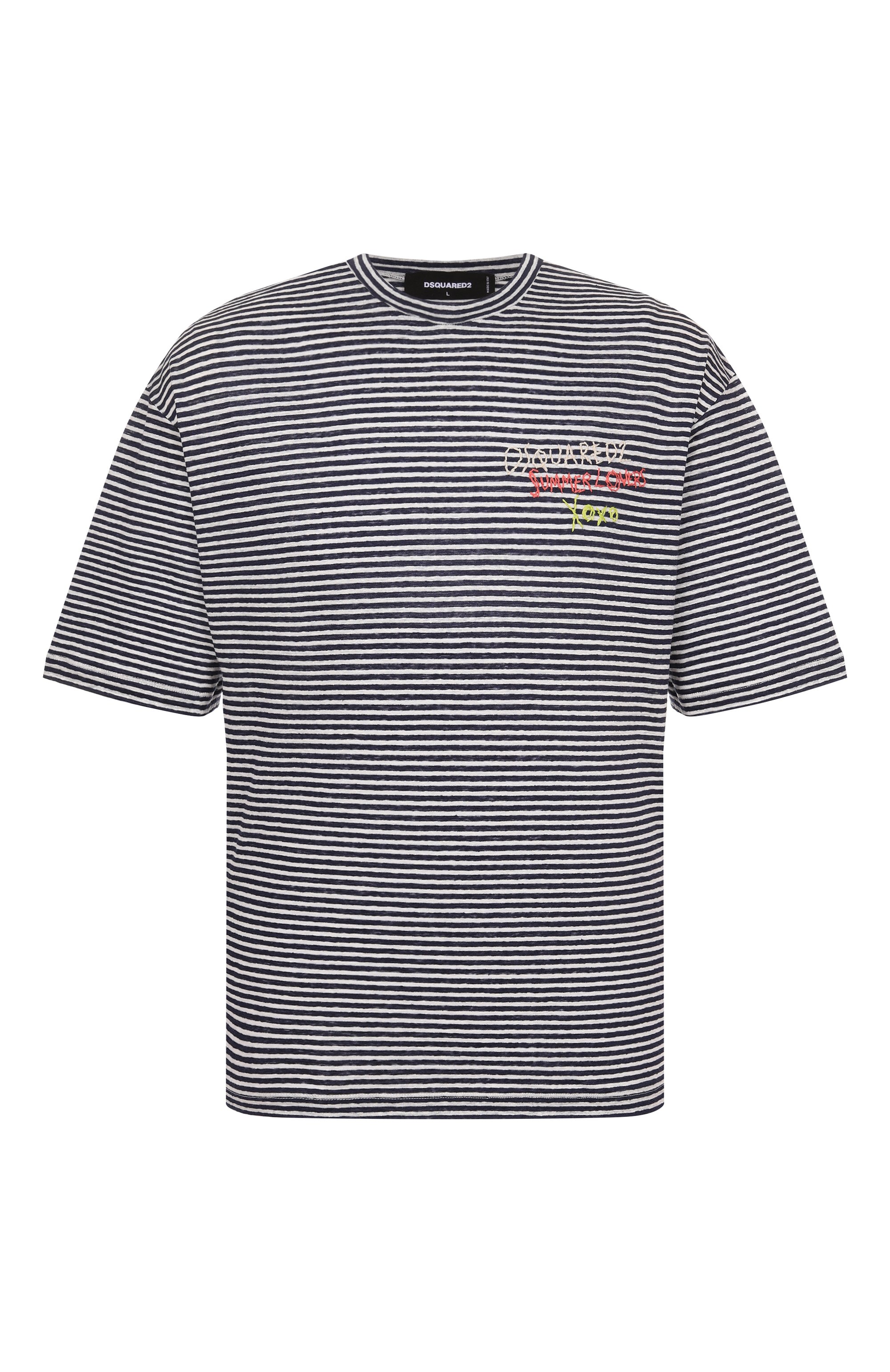 Льняная футболка DSQUARED2, арт. S78GD0104/S23601, фото 1