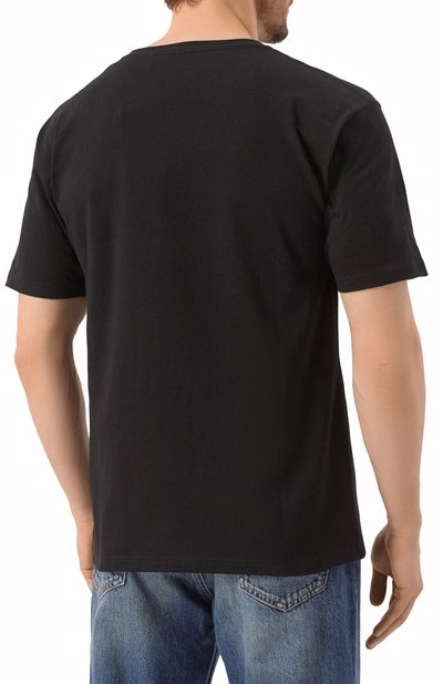 Хлопковая футболка VALENTINO черного цвета по цене 91950 руб., арт. 6V3MG16P/AQ9, фото 4 Хлопковая футболка VALENTINO, арт. 6V3MG16P/AQ9, фото 4