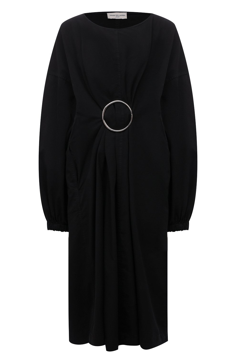 Хлопковое платье DRIES VAN NOTEN черного цвета по цене 61350 руб., арт. 212-031071-3115, фото 1 Хлопковое платье DRIES VAN NOTEN, арт. 212-031071-3115, фото 1