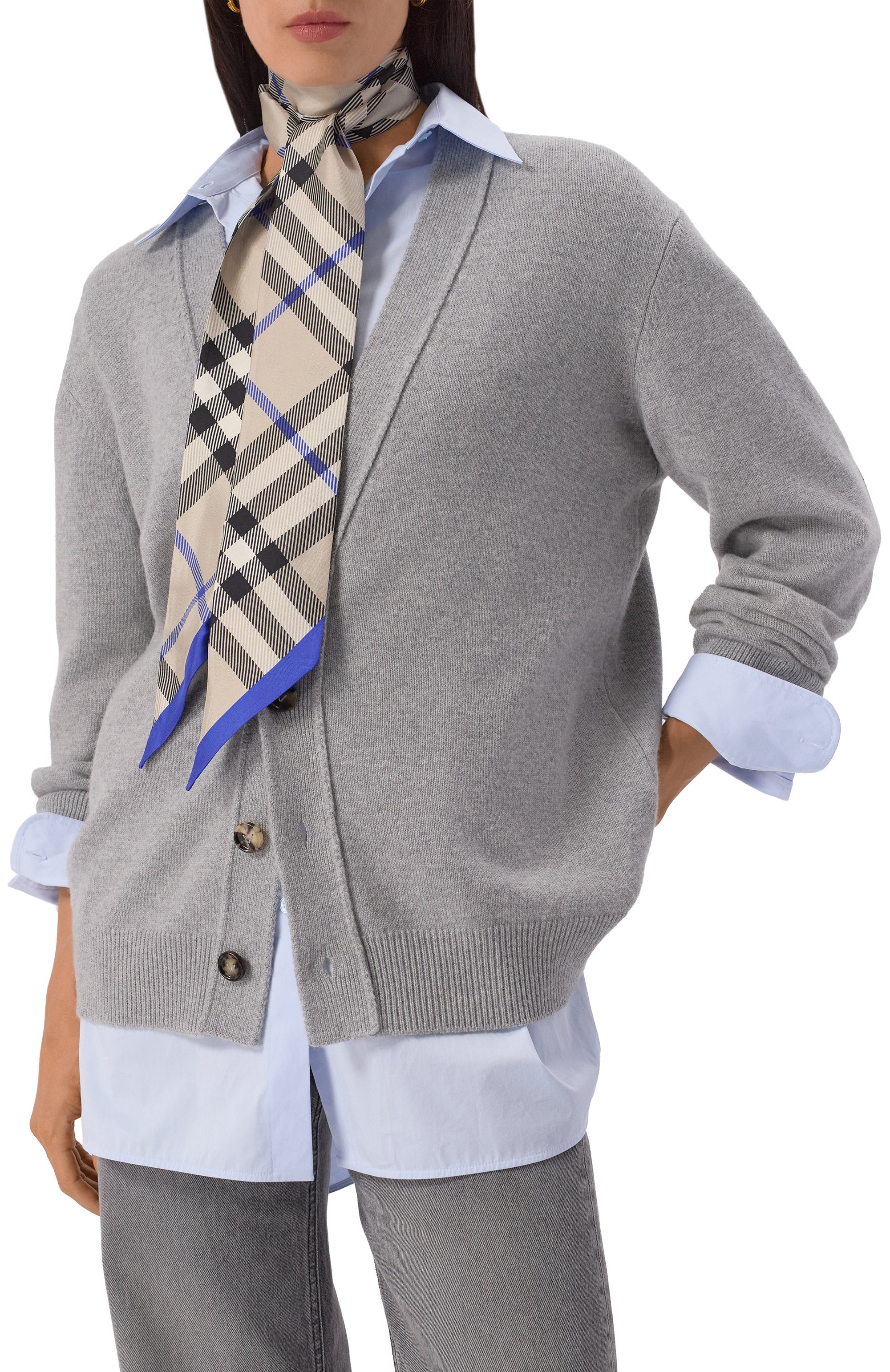 Шелковый шарф-твилли BURBERRY, арт. 8088138, фото 2