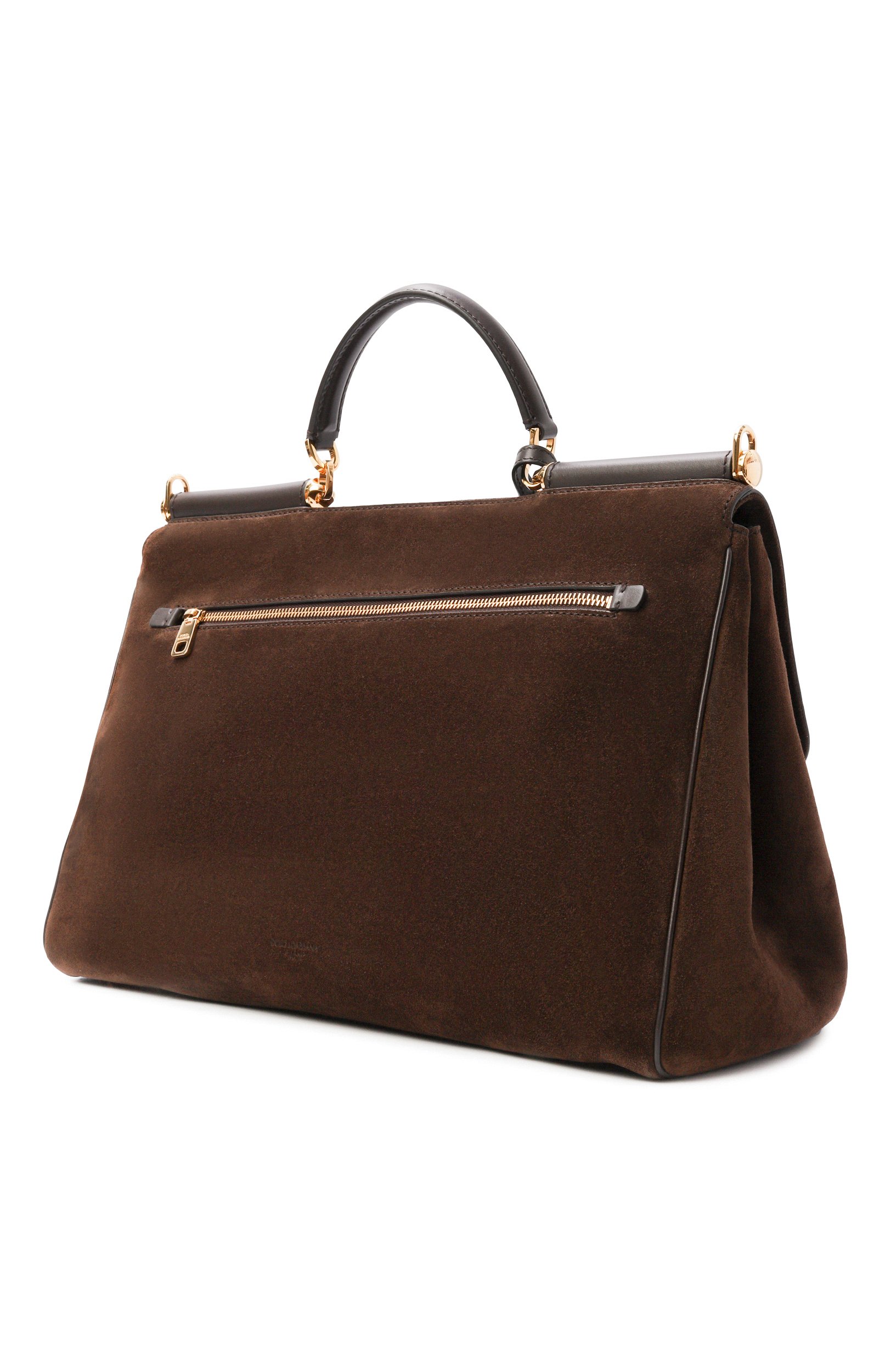 Сумка my sicily large DOLCE & GABBANA коричневого цвета по цене 368500 руб., арт. BB7814/B0903, фото 4 Сумка my sicily large DOLCE & GABBANA, арт. BB7814/B0903, фото 4