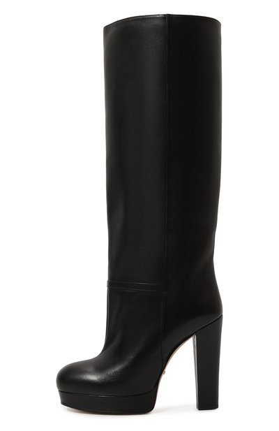 Кожаные сапоги GUCCI черного цвета по цене 214560 руб., арт. 589785 BKO00, фото 4 Кожаные сапоги GUCCI, арт. 589785 BKO00, фото 4