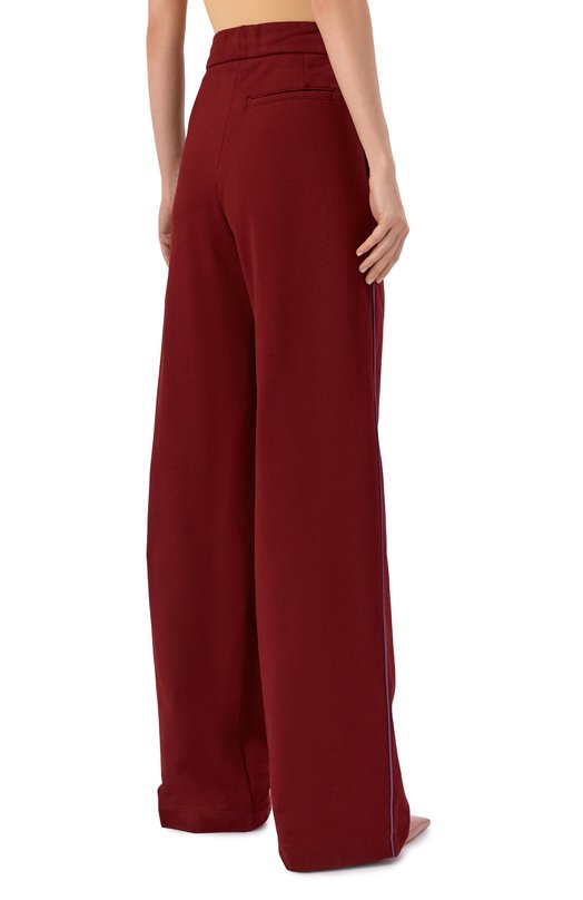 Хлопковые брюки Dries Van Noten 252-011138-2611 Бордовый  252-011138-2611 Фото 4