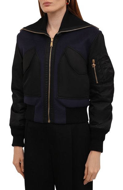 Шерстяная куртка VERSACE темно-синего цвета по цене 257000 руб., арт. 1001244/1A00901, фото 3 Шерстяная куртка VERSACE, арт. 1001244/1A00901, фото 3