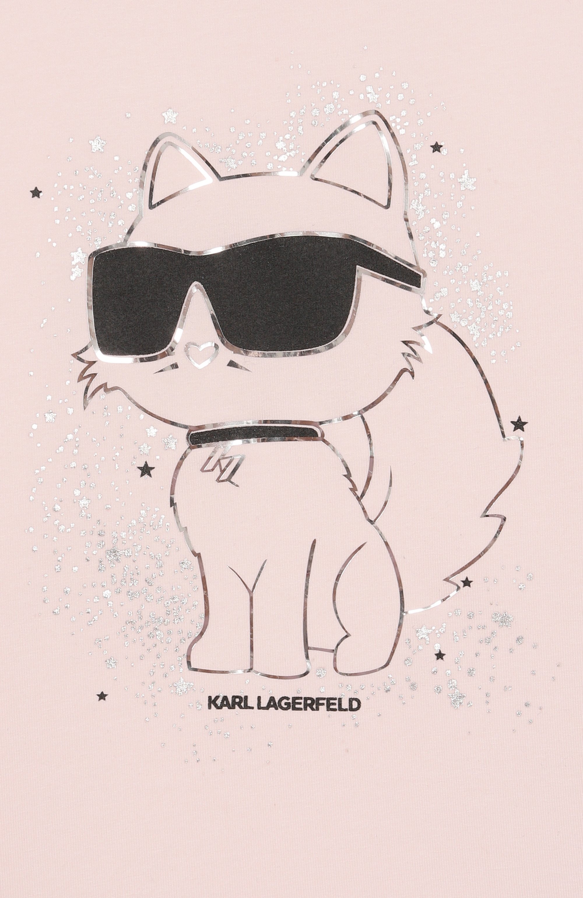 Хлопковая футболка KARL LAGERFELD KIDS, арт. Z30942, фото 3