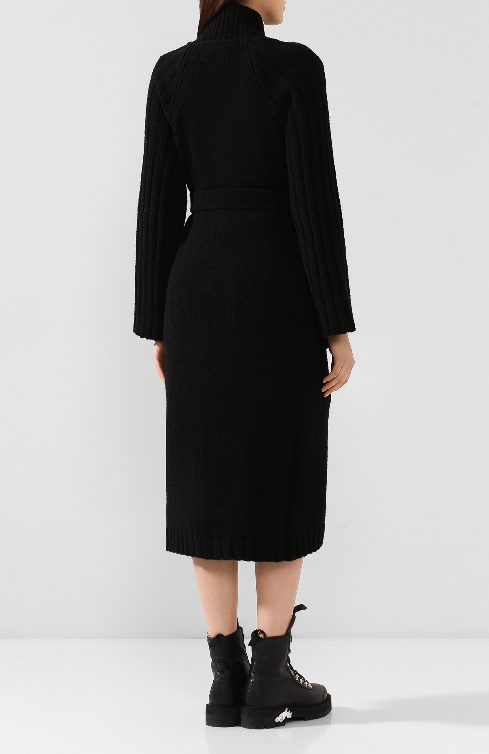 Кардиган OFF-WHITE черного цвета по цене 77300 руб., арт. 0WHB009F19F980501000, фото 4 Кардиган OFF-WHITE, арт. 0WHB009F19F980501000, фото 4