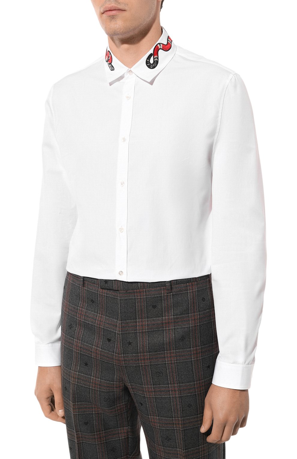 Хлопковая сорочка GUCCI, арт. 433550 Z309E, фото 4