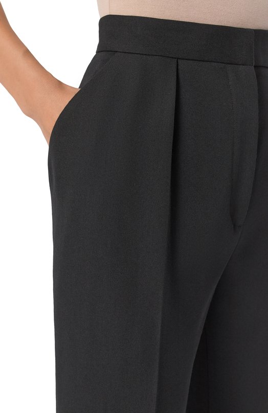 Шерстяные брюки Balmain FF1PN190/WC09 Чёрный  FF1PN190/WC09 Фото 5