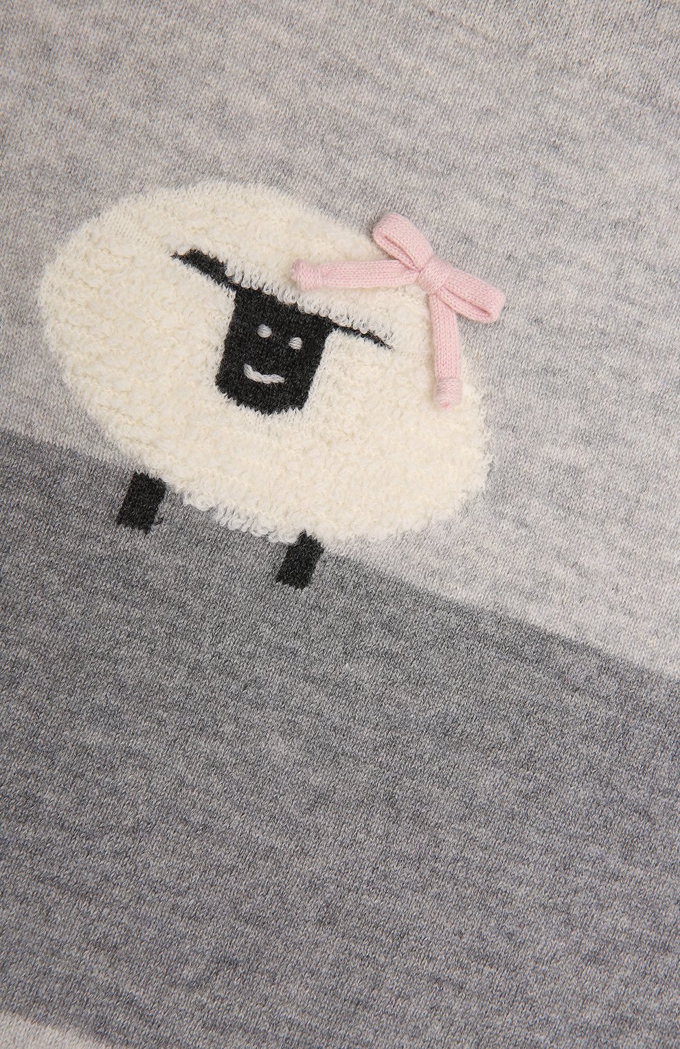 Шерстяное одеяло BABY T серого цвета по цене 14950 руб., арт. 21AI172C0, фото 2 Шерстяное одеяло BABY T, арт. 21AI172C0, фото 2