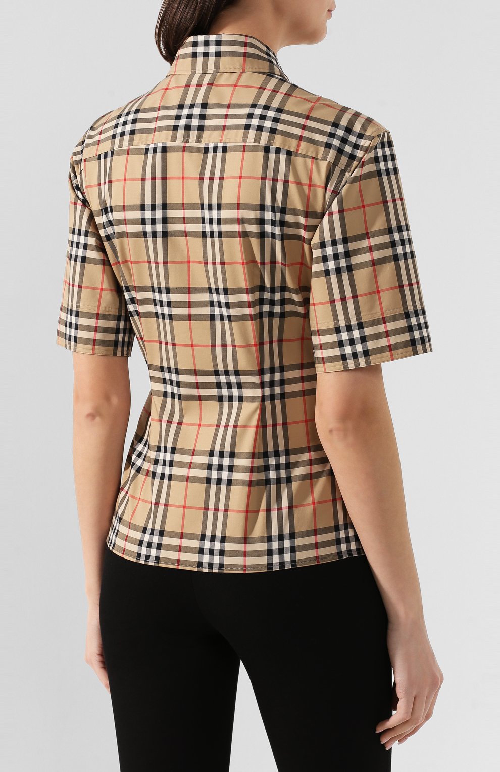 Хлопковая рубашка eleonora BURBERRY, арт. 8025823, фото 4