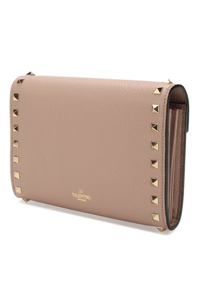 Кожаный кошелек на цепочке VALENTINO бежевого цвета по цене 129500 руб., арт. TW2P0Q48/VSH, фото 3 Кожаный кошелек на цепочке VALENTINO, арт. TW2P0Q48/VSH, фото 3