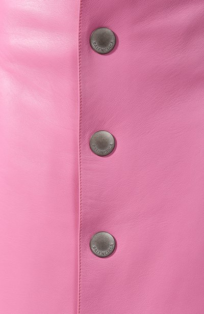 Кожаная юбка BALENCIAGA розового цвета по цене 296000 руб., арт. 556056/TDS07, фото 5 Кожаная юбка BALENCIAGA, арт. 556056/TDS07, фото 5