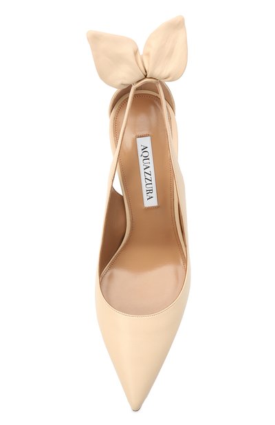 Кожаные туфли AQUAZZURA, арт. DENHIGP0-NAP-CRM, фото 5