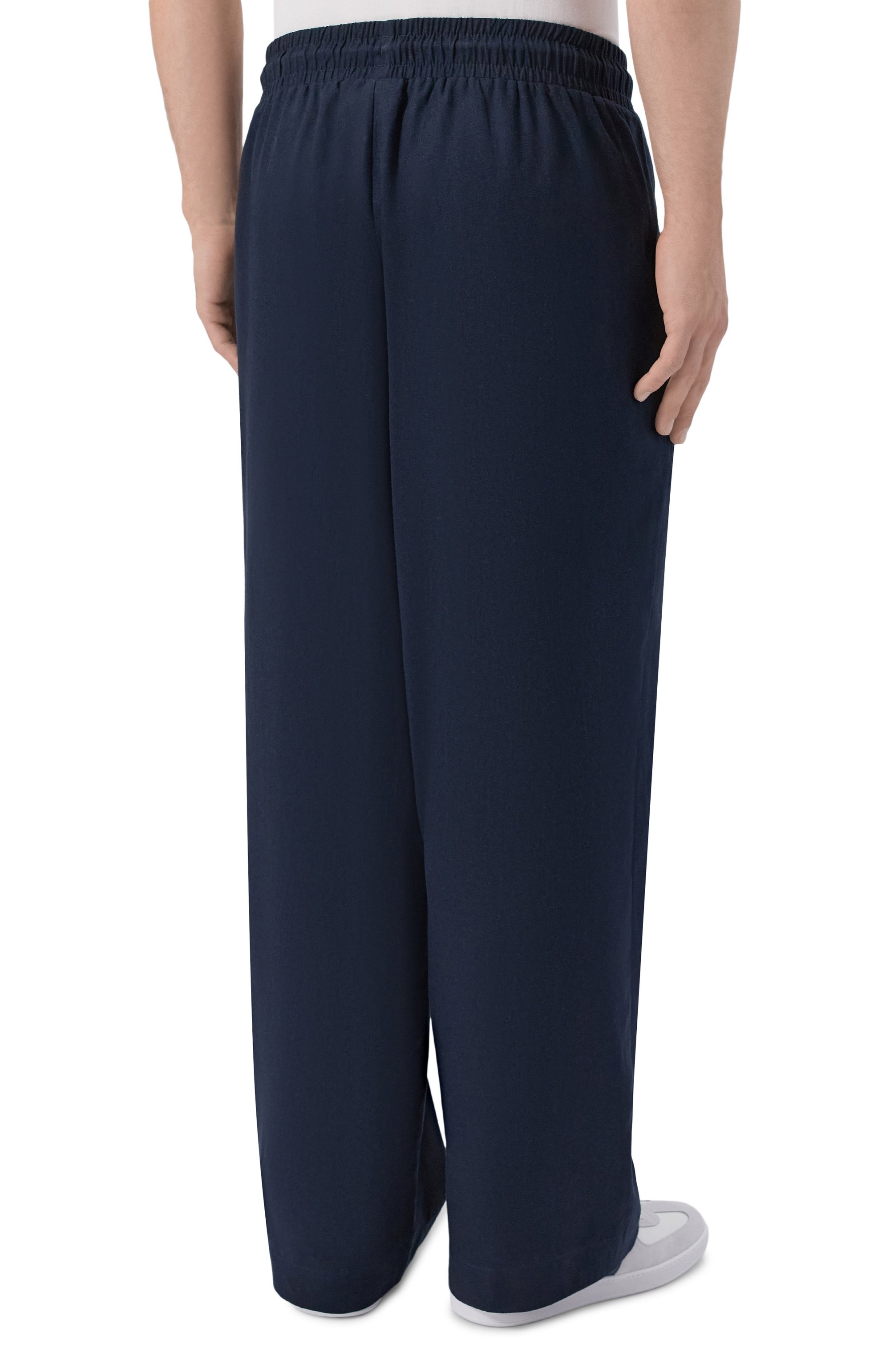Брюки изо льна и вискозы EMPORIO ARMANI, арт. EM000586/AF20590, фото 4