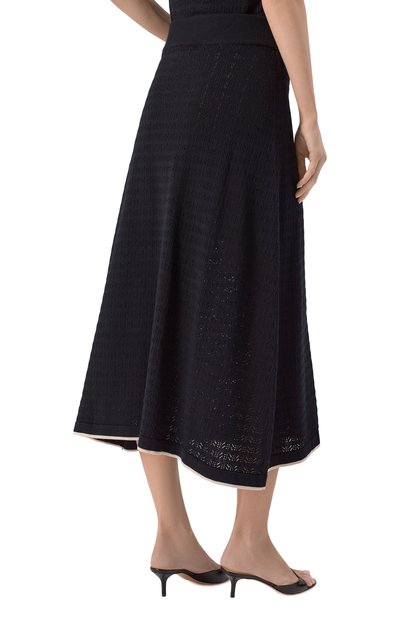 Хлопковая юбка AGNONA черного цвета по цене 127500 руб., арт. KG11050E/8F120PE, фото 4 Хлопковая юбка AGNONA, арт. KG11050E/8F120PE, фото 4