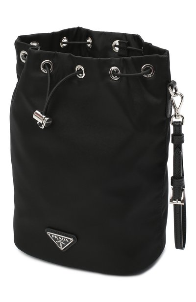 Текстильная косметичка PRADA черного цвета по цене 41500 руб., арт. 1NE369-5ECO-F0002, фото 3 Текстильная косметичка PRADA, арт. 1NE369-5ECO-F0002, фото 3