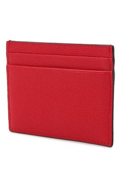 Женский кожаный футляр для кредитных карт VALENTINO красного цвета, арт. XW2P0V32/SNP | Фото 2 (Материал: Натуральная кожа; Материал сплава: Проставлено; Нос: Не проставлено)