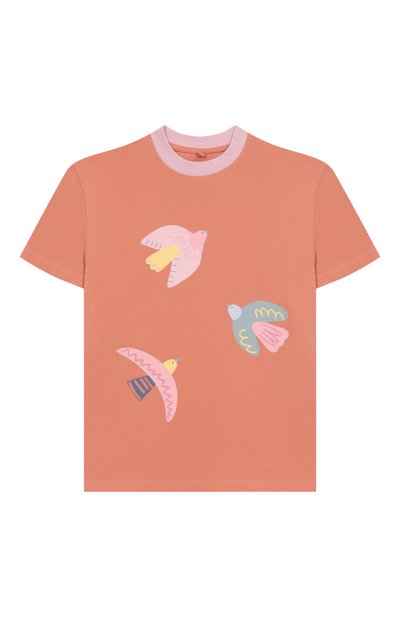 Хлопковая футболка STELLA MCCARTNEY, арт. TX8D11