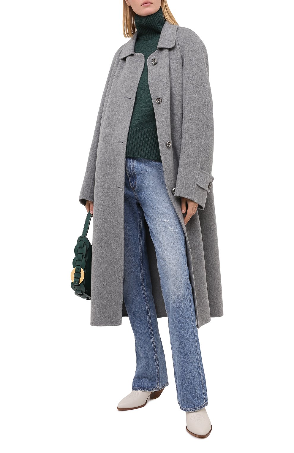 Кашемировый пуловер LORO PIANA зеленого цвета по цене 197000 руб., арт. FAI7129, фото 3 Кашемировый пуловер LORO PIANA, арт. FAI7129, фото 3