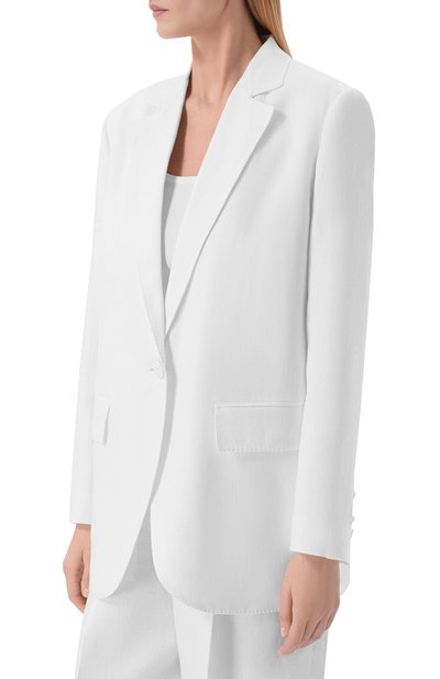 Льняной жакет AGNONA белого цвета по цене 363500 руб., арт. TX1102E/U3049E, фото 3 Льняной жакет AGNONA, арт. TX1102E/U3049E, фото 3