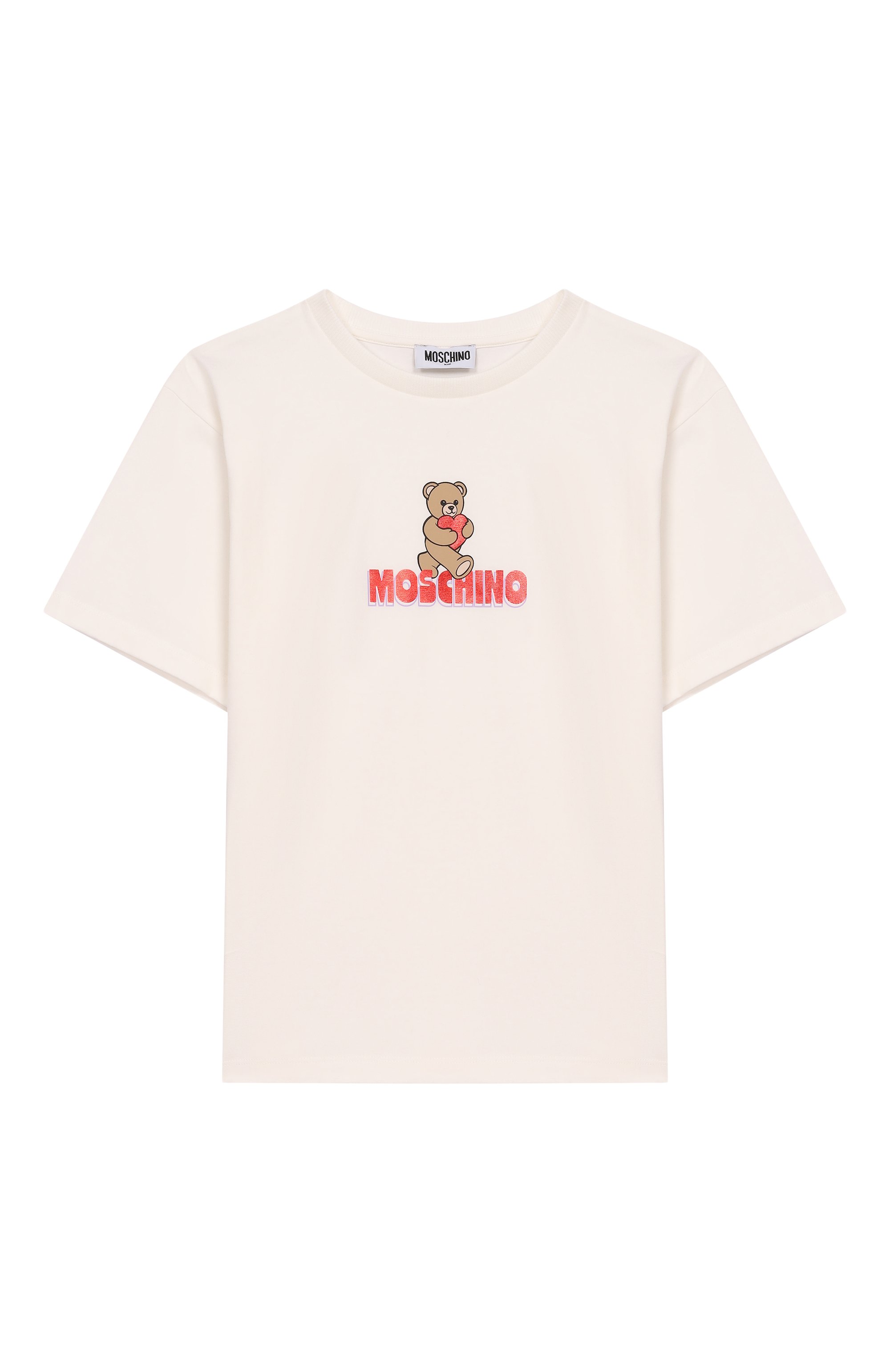Комплект из футболки и брюк MOSCHINO красного цвета по цене 22000 руб., арт. HCG00D/LBA00_001, фото 2 Комплект из футболки и брюк MOSCHINO, арт. HCG00D/LBA00_001, фото 2
