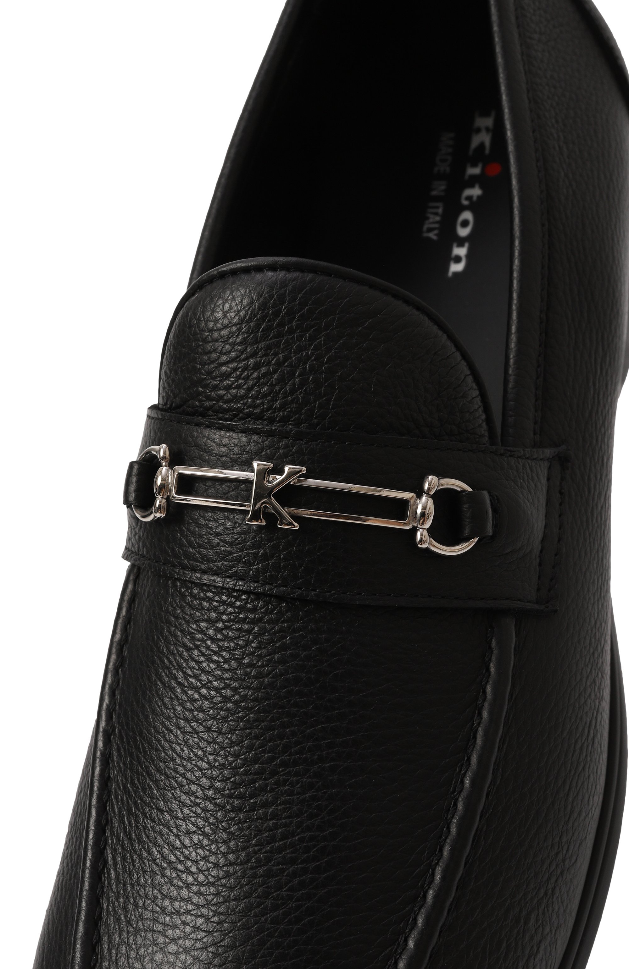 Кожаные лоферы KITON, арт. USSA316N0109803, фото 7