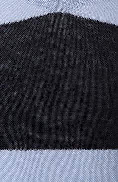 Мужской пуловер EMPORIO ARMANI голубого цвета, арт. EM000675/AF14197 | Фото 6 (Длина (для топов): Стандартные; Рукава: Короткие; Материал внешний: Шерсть, Хлопок; Материал сп�лава: Проставлено; Драгоценные камни: Проставлено; Стили: Кэжуэл; Вырез: V-образный; Мужское Кросс-КТ: Пуловеры; Принт: Без принта)