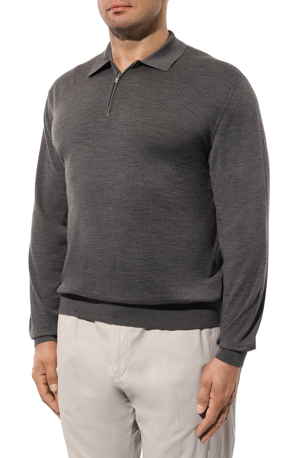 Поло из шерсти и кашемира CORTIGIANI, арт. 1A9302, фото 3
