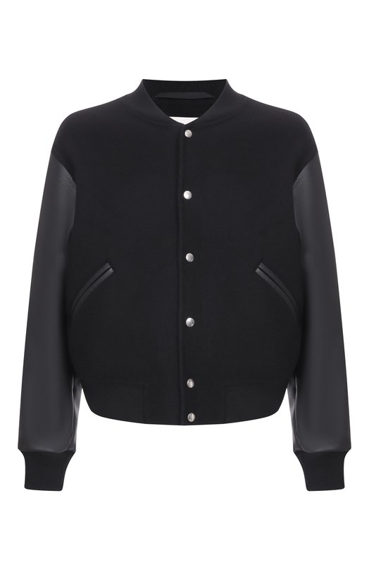 Комбинированный бомбер Jil Sander J61SW0039/J40020 Чёрный J61SW0039/J40020