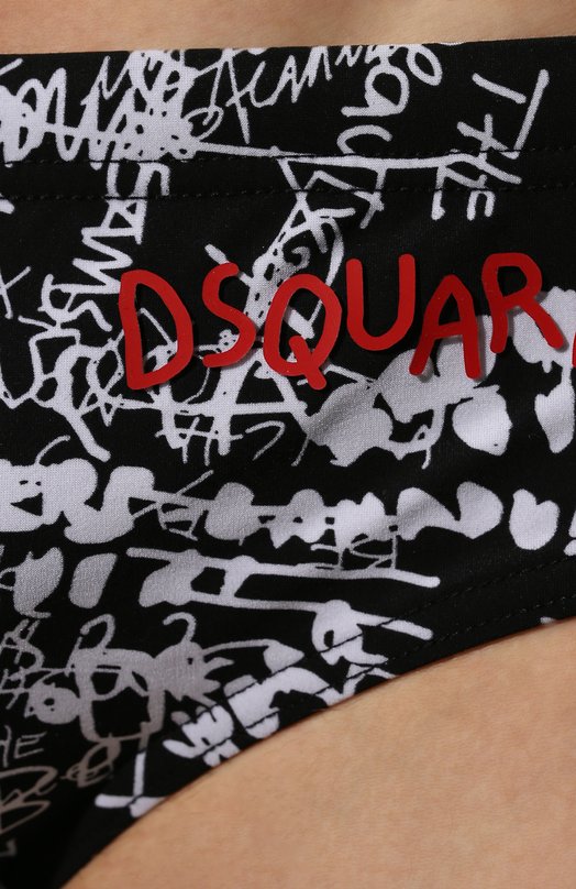 Плавки Dsquared2 D7B354180 Чёрно-белый  D7B354180 Фото 4