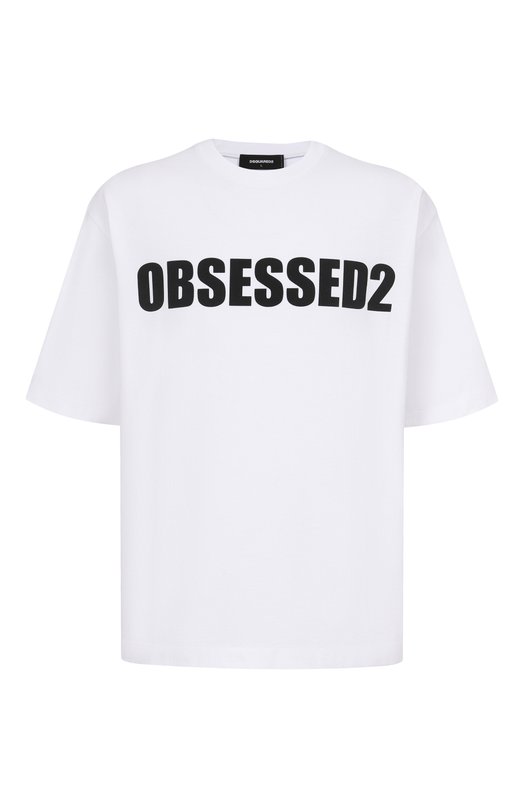 Хлопковая футболка Dsquared2 S74GD1478/D20033 Белый S74GD1478/D20033