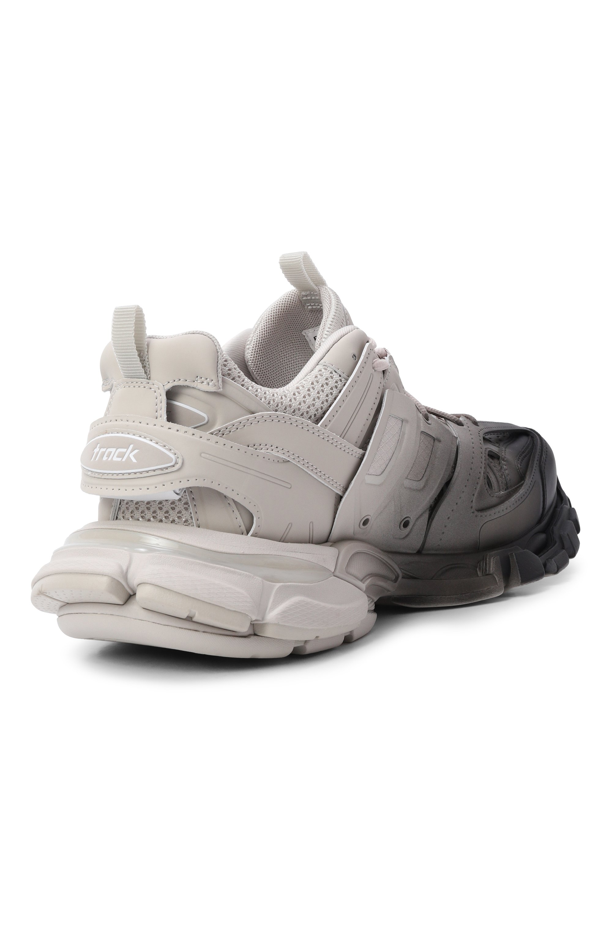 Комбинированные кроссовки track BALENCIAGA серого цвета по цене 125500 руб., арт. 542023/WTRGD, фото 4 Комбинированные кроссовки track BALENCIAGA, арт. 542023/WTRGD, фото 4