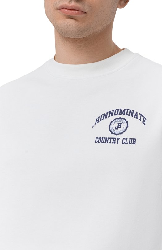 Хлопковый свитшот HINNOMINATE HMABM01560 Белый  HMABM01560 Фото 5
