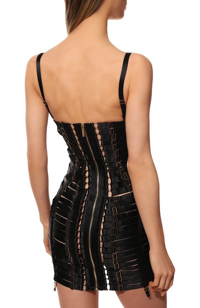 Сорочка BORDELLE черного цвета по цене 129500 руб., арт. ADJUSTABLE B0NDAGE ANGELA DRESS, фото 3 Сорочка BORDELLE, арт. ADJUSTABLE B0NDAGE ANGELA DRESS, фото 3