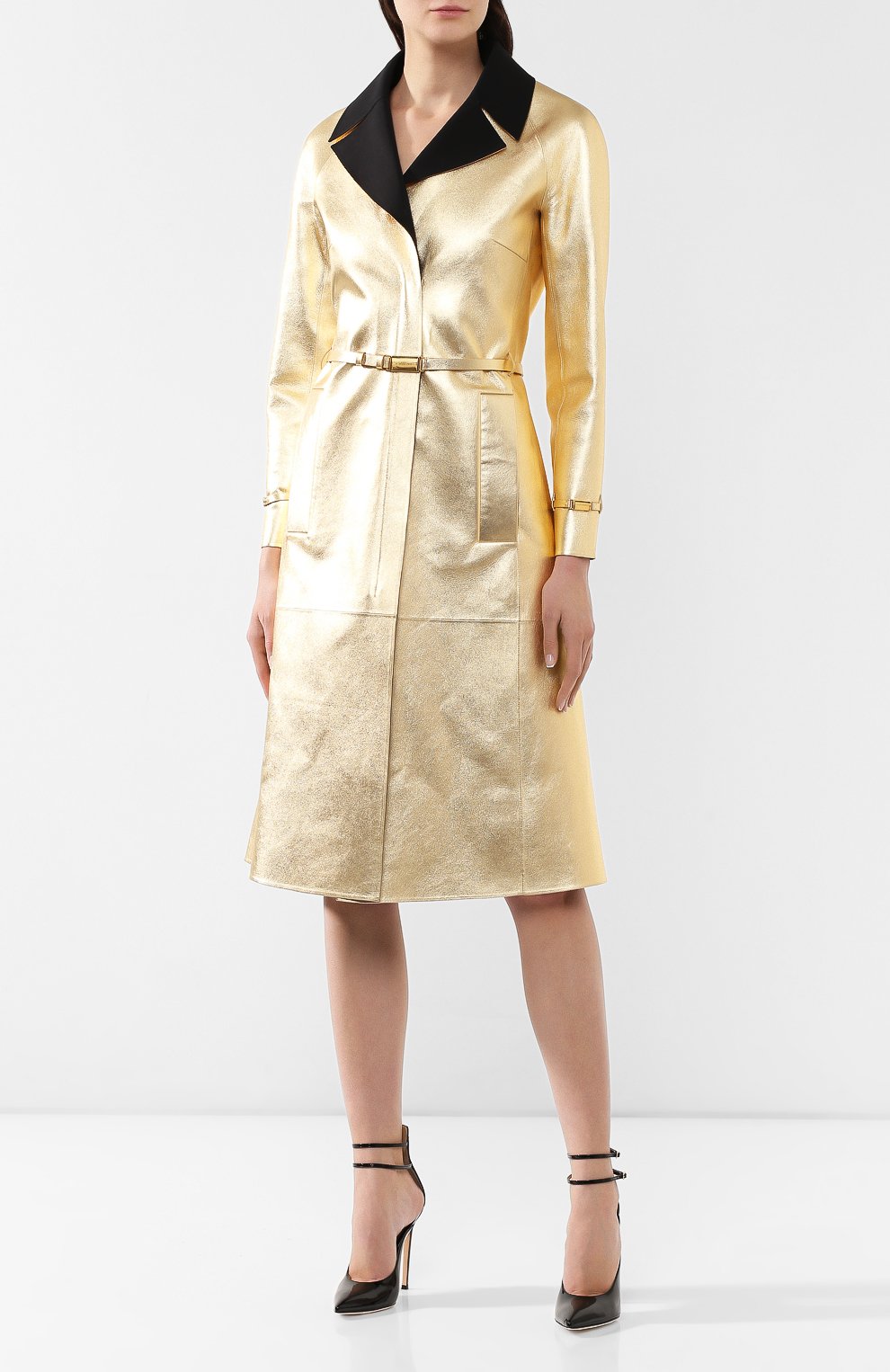 Кожаное пальто RALPH LAUREN, арт. 290748006, фото 3