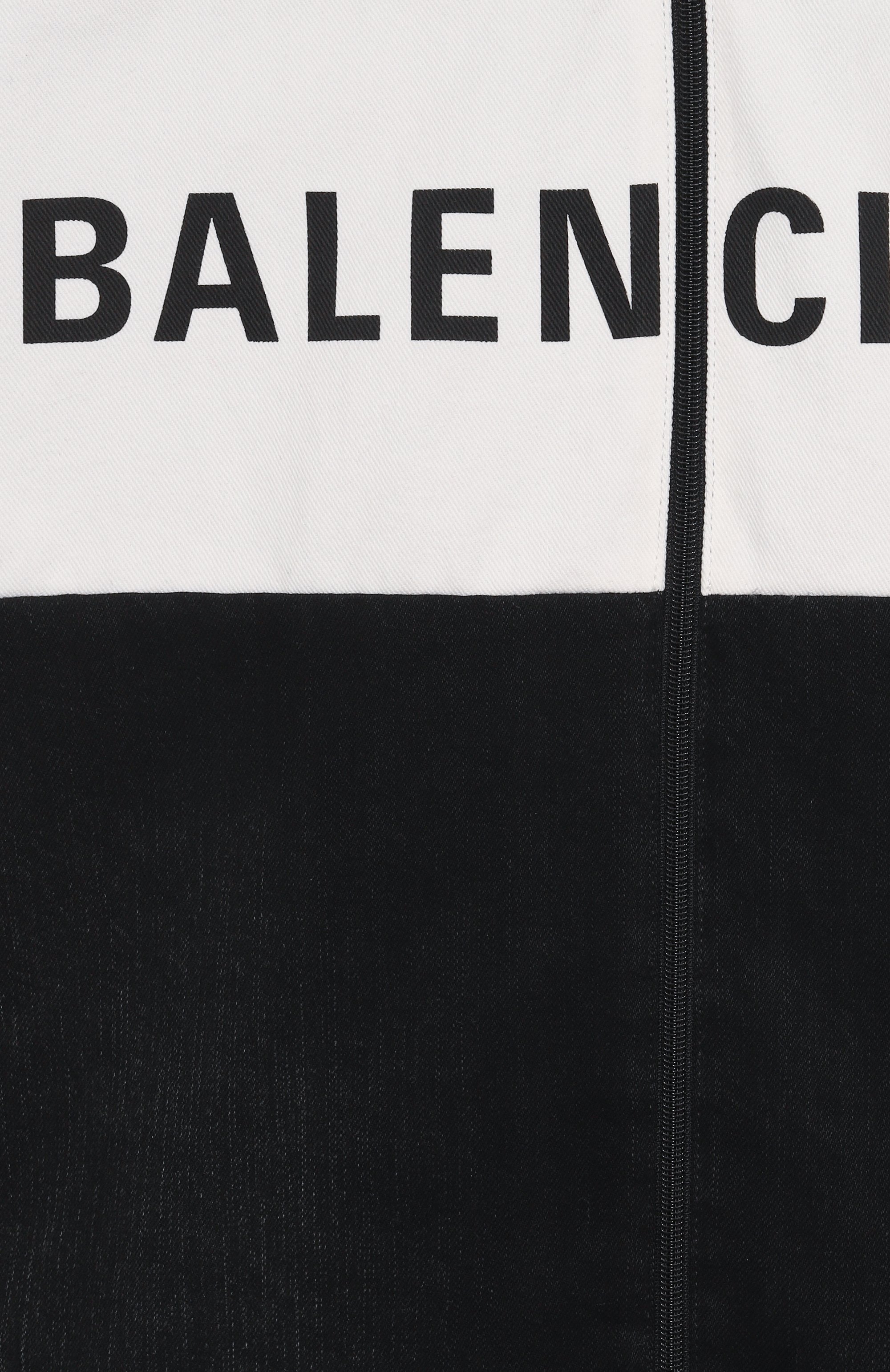 Комбинированная куртка BALENCIAGA черного цвета по цене 351500 руб., арт. 822843/TRW58, фото 6 Комбинированная куртка BALENCIAGA, арт. 822843/TRW58, фото 6