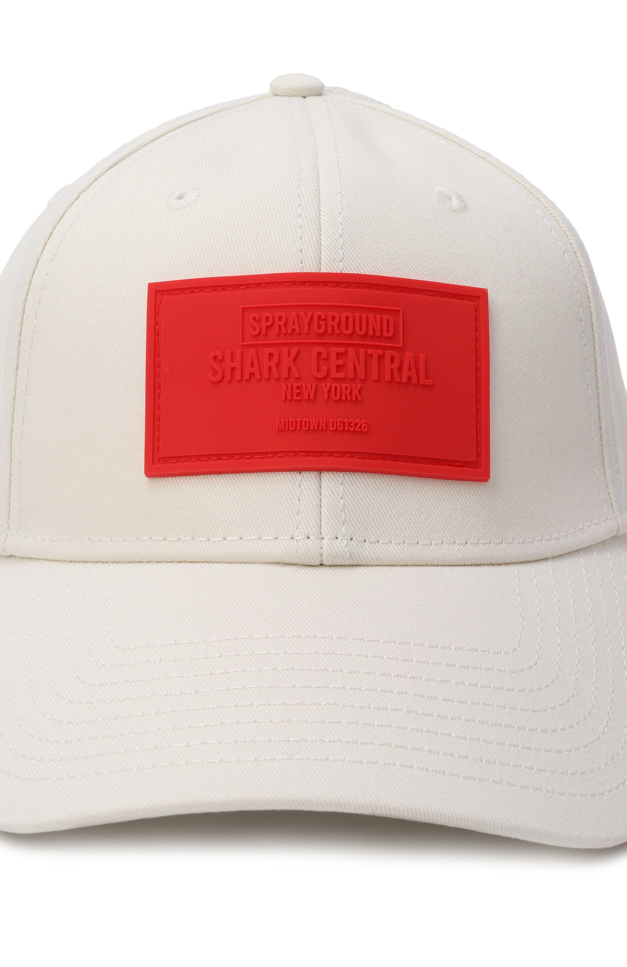 Хлопковая бейсболка SPRAYGROUND, арт. SP15043IV0/BE A SHARK CAP IV0RY, фото 3