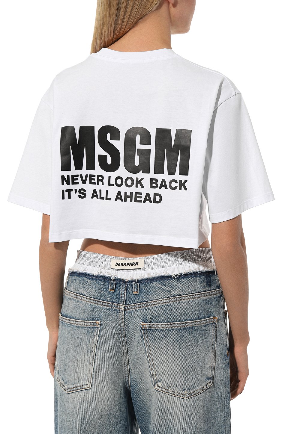 Хлопковая футболка MSGM, арт. 3641MDM94/247002, фото 4